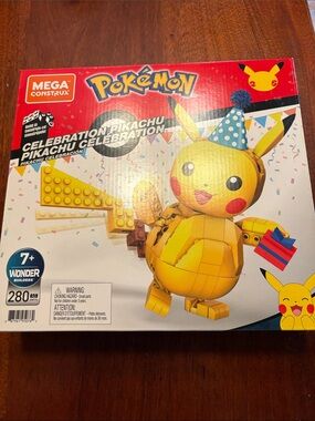 Mega Construx Pokemon Celebration Pikachu Building Playset Toy 280 pieces